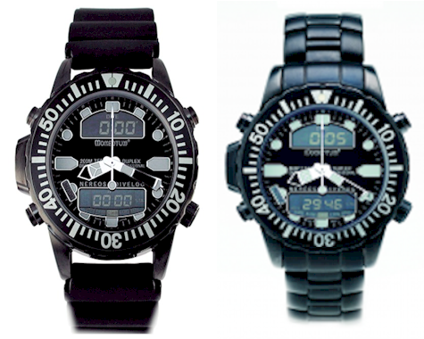 Momentum Nereos Watch Depth Gauge / Dive Log
